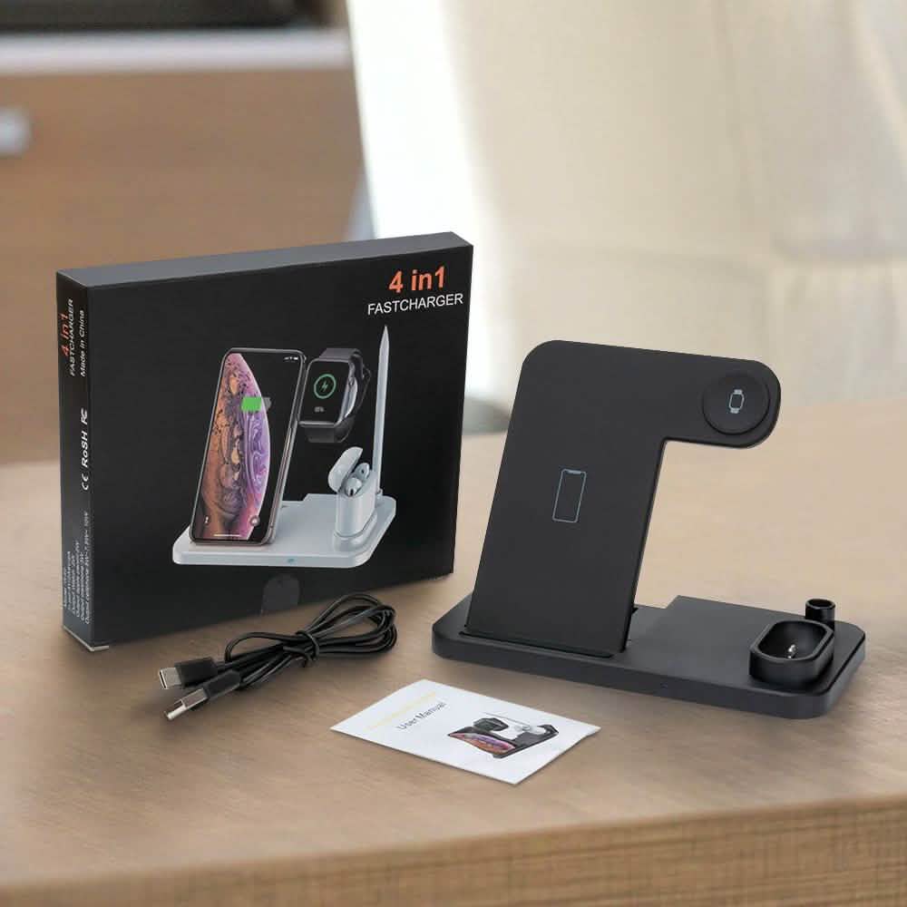 4-in-1 iPhone, Apple Watch, AirPods, Apple Pencil Wireless Qi Charger Mobile Accessories - DailySale