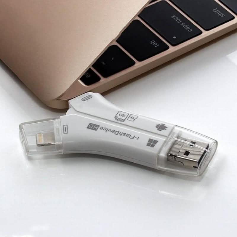 4-in-1 Media Transfer Card Reader with Memory Card Gadgets & Accessories - DailySale