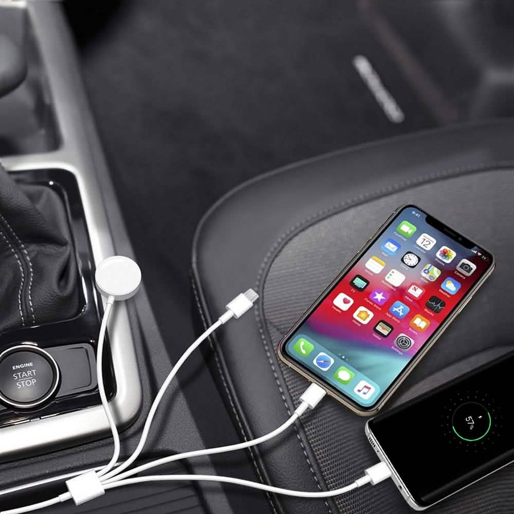 4-in-1 Multi Port & Apple Watch Charger Mobile Accessories - DailySale
