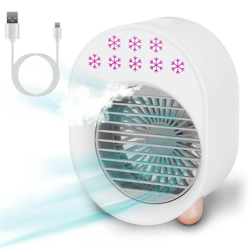 4-in-1 Portable Mini Desktop Water Mist Cooling Air Conditioner Household Appliances - DailySale