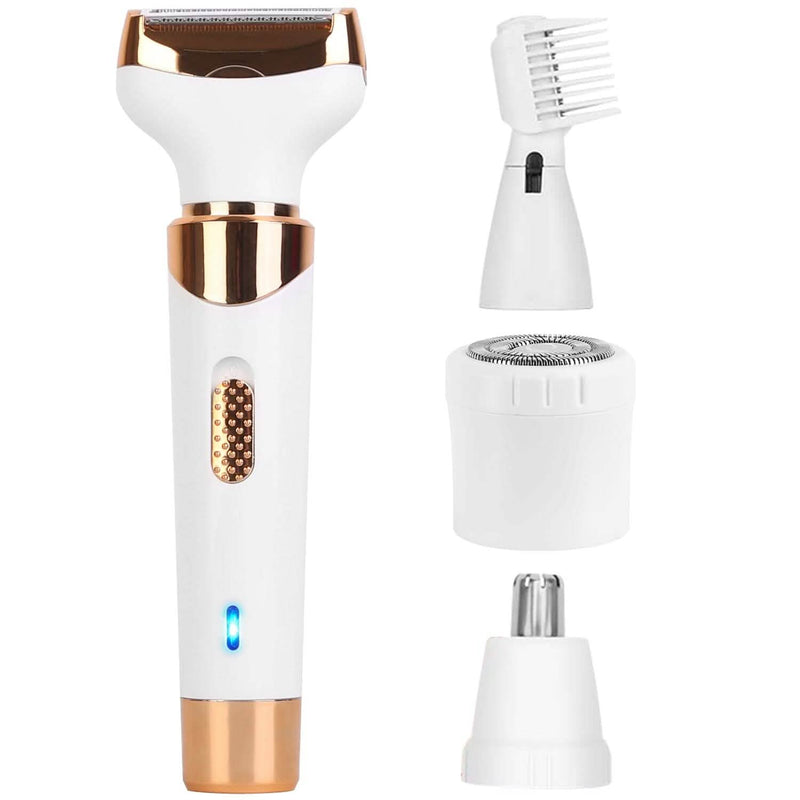 4-in-1 Women Electric Hair Shaver USB Rechargeable Beauty & Personal Care - DailySale