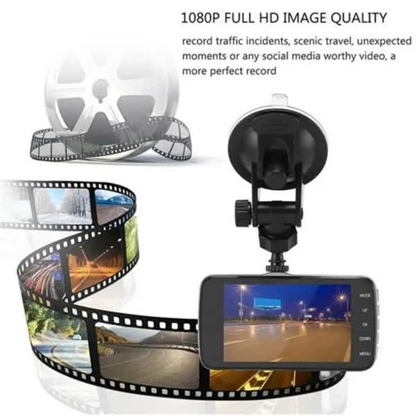 4 Inch FHD Screen Car Camera Car Dash Cam Smart Home & Security - DailySale