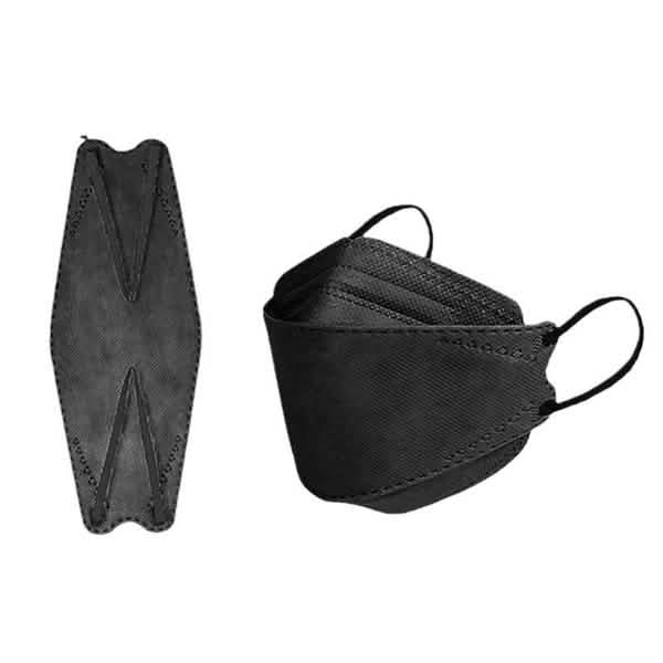 4-layer Cloth Protective Breathable KF94 Mouth Mask Face Masks & PPE Black 50-Piece - DailySale