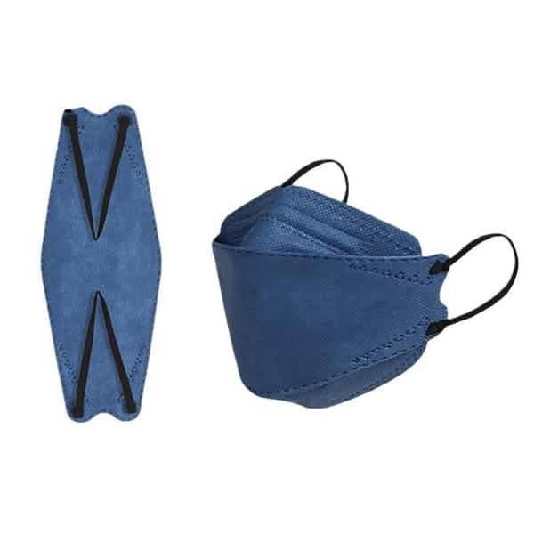 4-layer Cloth Protective Breathable KF94 Mouth Mask Face Masks & PPE Blue 50-Piece - DailySale