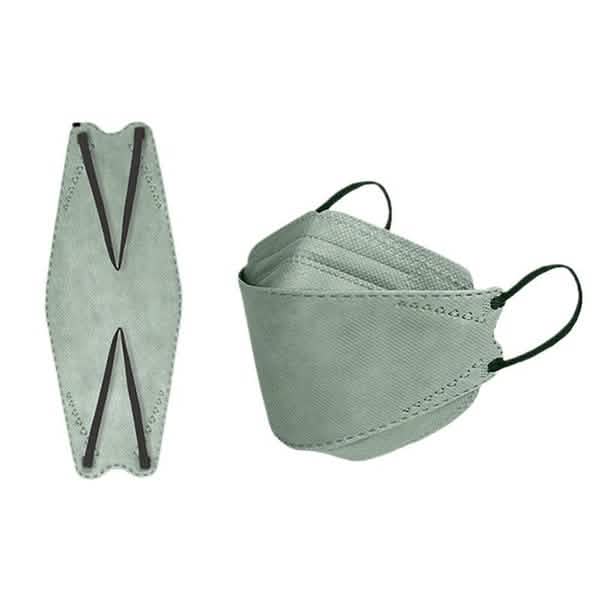 4-layer Cloth Protective Breathable KF94 Mouth Mask Face Masks & PPE Green 50-Piece - DailySale