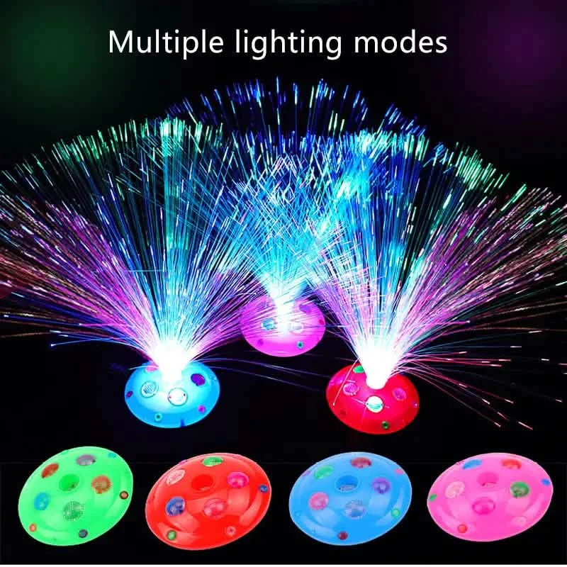 4-Pack: 8 Modes LED Fiber Optic Lights Holiday Decor & Apparel - DailySale