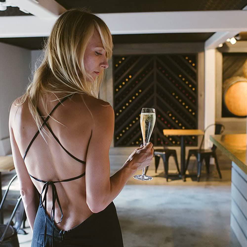 4-Pack: Bella Vino Standard Hand Blown Crystal Red/White Wine Glasses Everything Else - DailySale