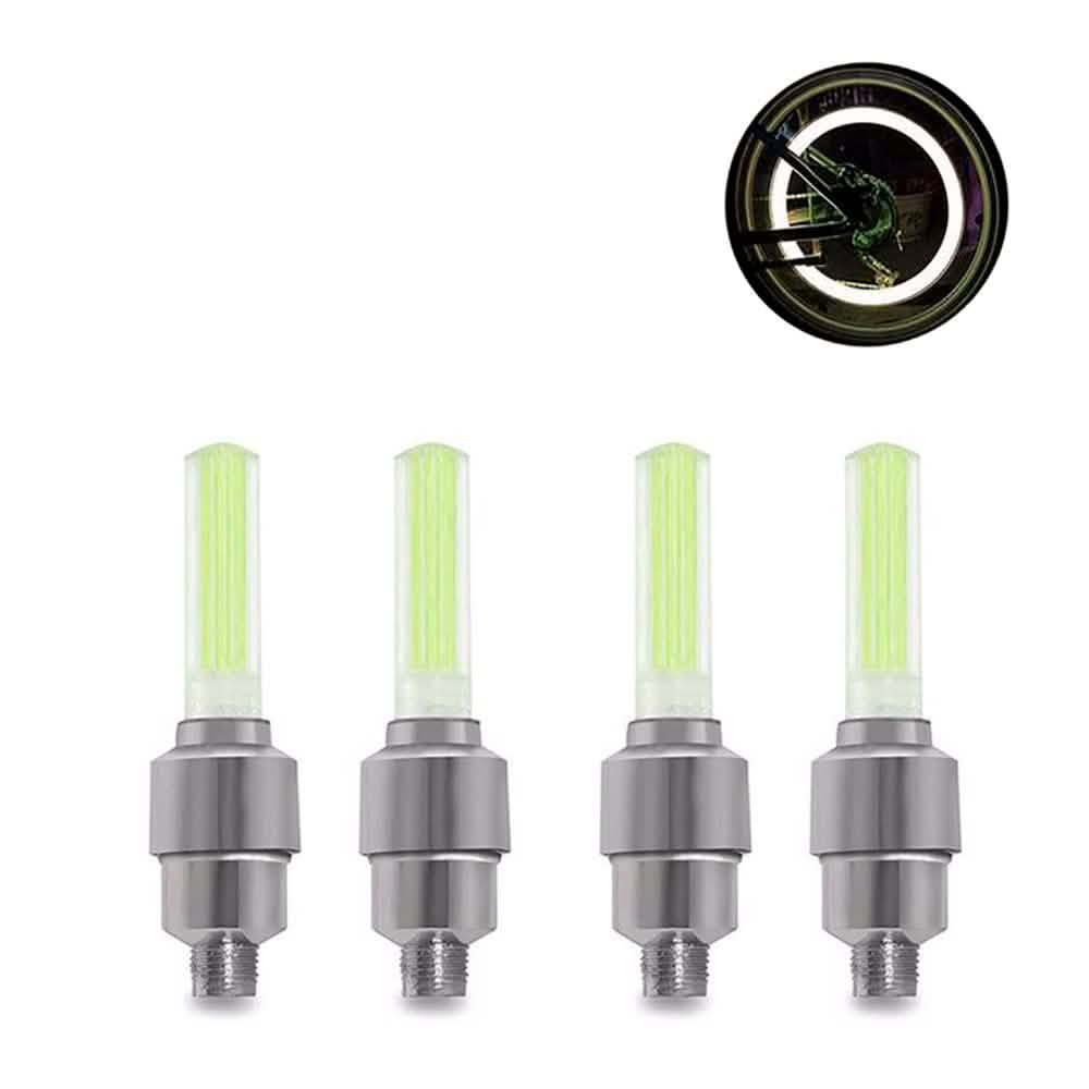 4-Pack: Bike LED Wheel Light Sports & Outdoors Yellow - DailySale