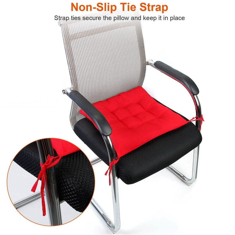 4-Pack: Chair Cushion Pads Pillow Furniture & Decor - DailySale