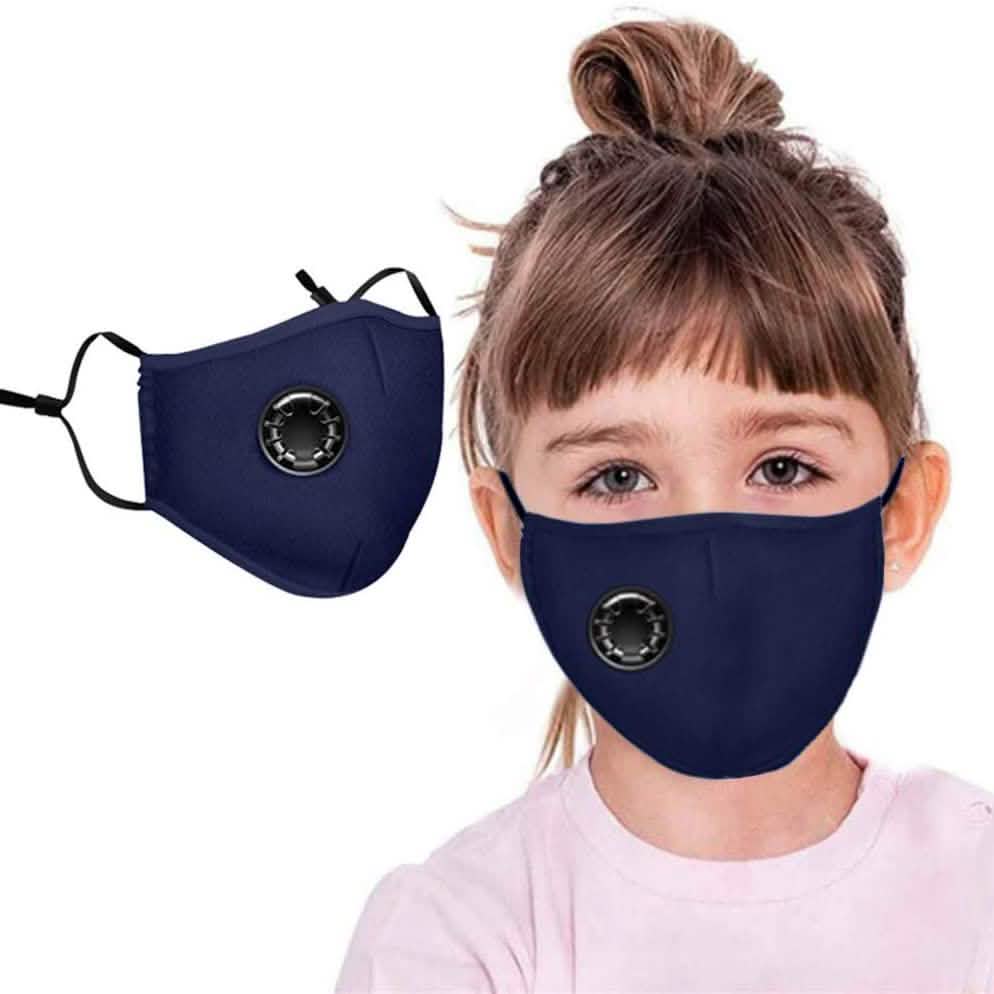 4-Pack: Children's Seamless Reusable Washable Face Mask Bandanas with Breathing Valve Face Masks & PPE - DailySale