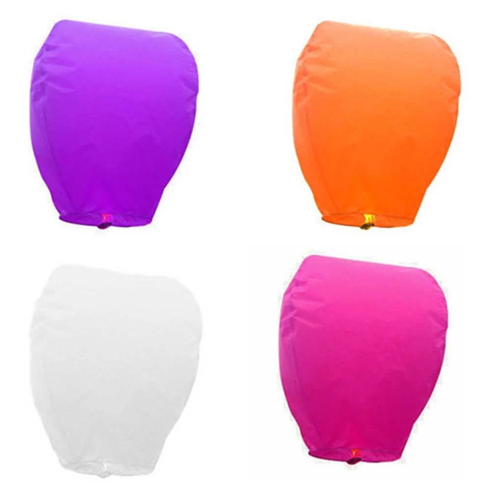 4Pack Chinese Paper Flying Sky Lanterns
