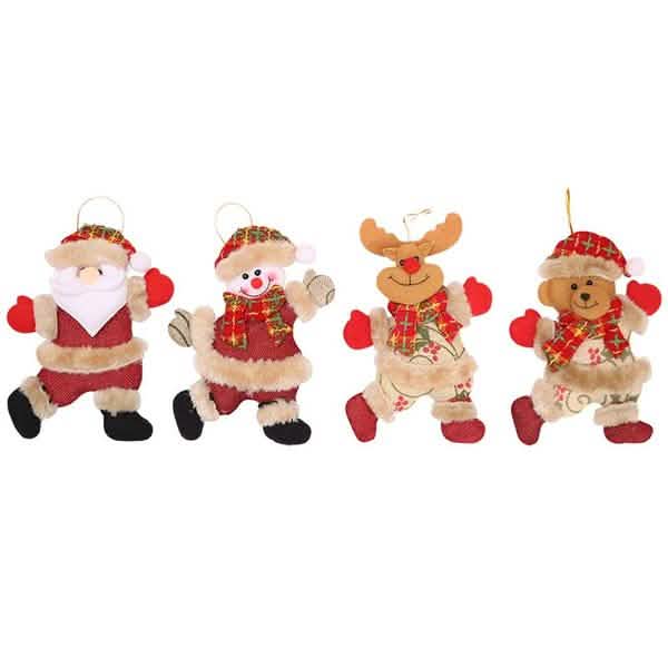 4-Pack: Christmas Doll Pendant Gifts Holiday Decor & Apparel - DailySale