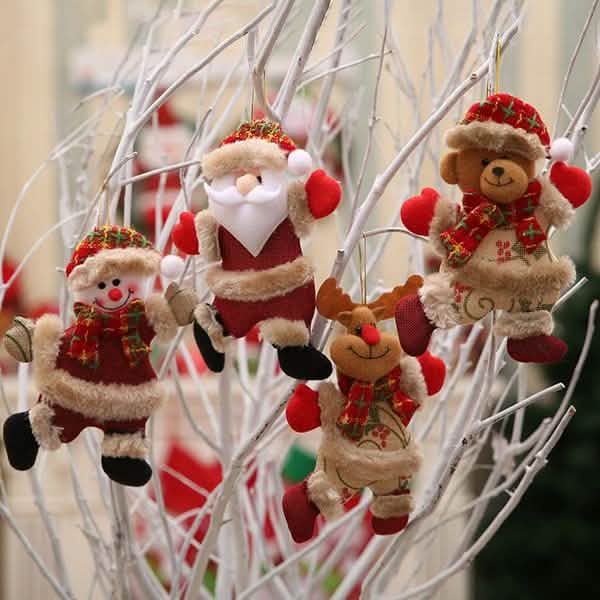 4-Pack: Christmas Doll Pendant Gifts Holiday Decor & Apparel - DailySale