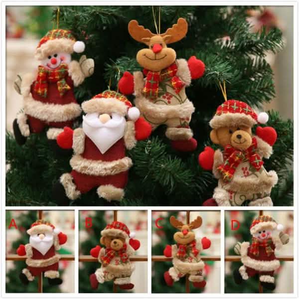 4-Pack: Christmas Doll Pendant Gifts Holiday Decor & Apparel - DailySale