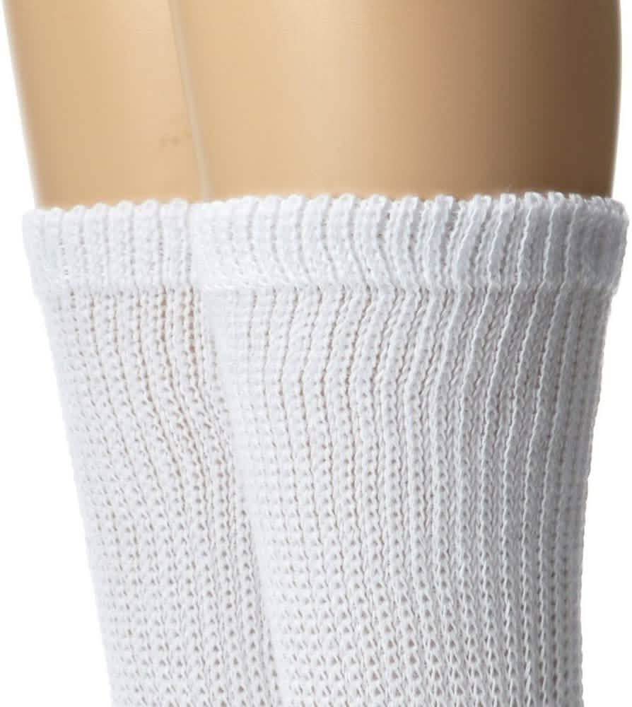 4-Pack: Comfortable Non-Binding Diabetic Crew Socks Women's Apparel - DailySale