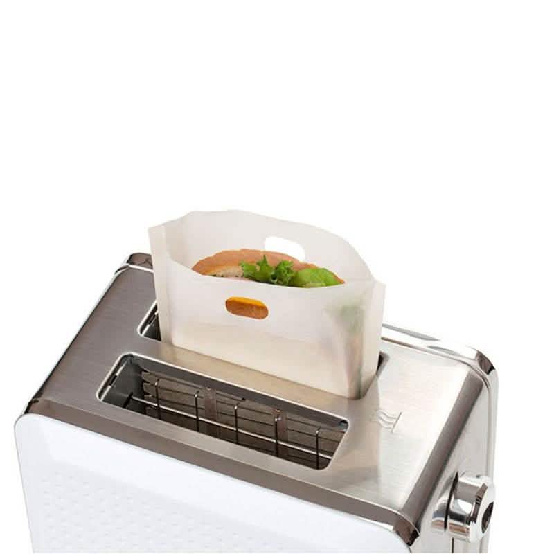 4-Pack: Handy Reusable Nonstick Coated Toaster Bags Kitchen Essentials - DailySale
