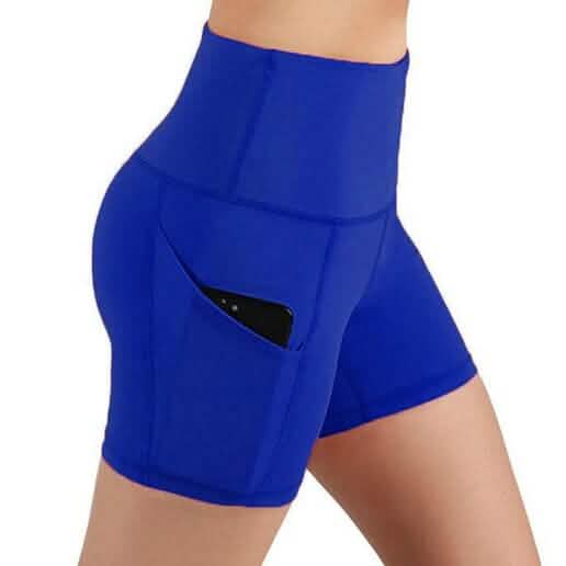 4-Pack: High Waist Soft Yoga Shorts for Women with 2 Side Pockets Women's Bottoms - DailySale