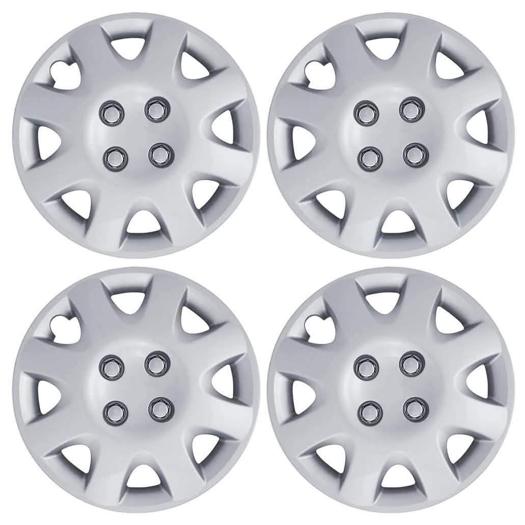 4-Pack: Hubcaps for Honda Civic 14-Inch and 8-Spoke - Silver Automotive - DailySale