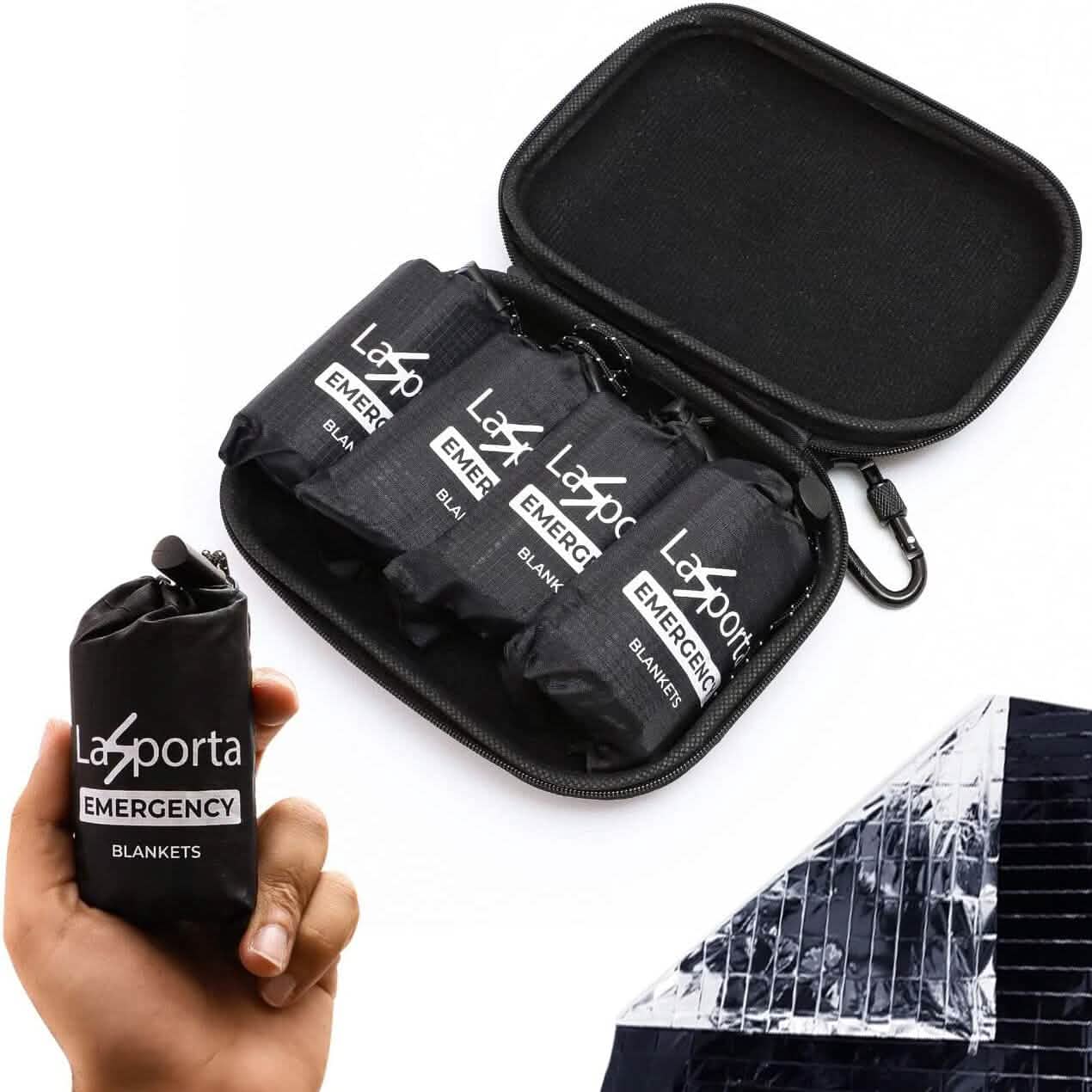 4-Pack: LaSporta Emergency Space Blankets Sports & Outdoors - DailySale