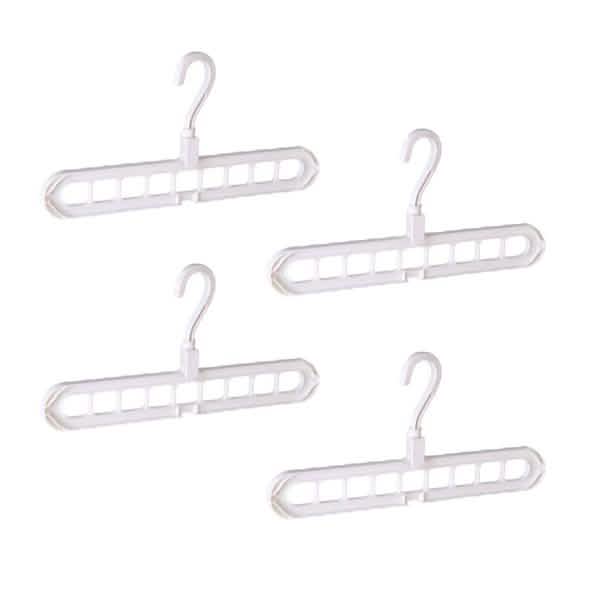 4-Pack: Magic Folding Hanger Bed & Bath White - DailySale