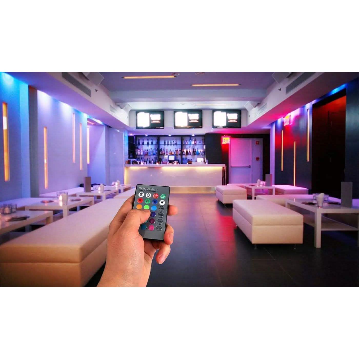 4-Pack: Magic Light LED Light Bulb (E27 3W) with Remote - 16 Colors Indoor Lighting - DailySale