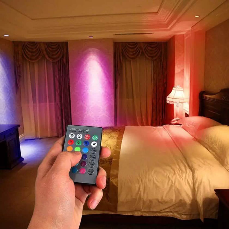 4-Pack: Magic Light LED Light Bulb (E27 3W) with Remote - 16 Colors Indoor Lighting - DailySale