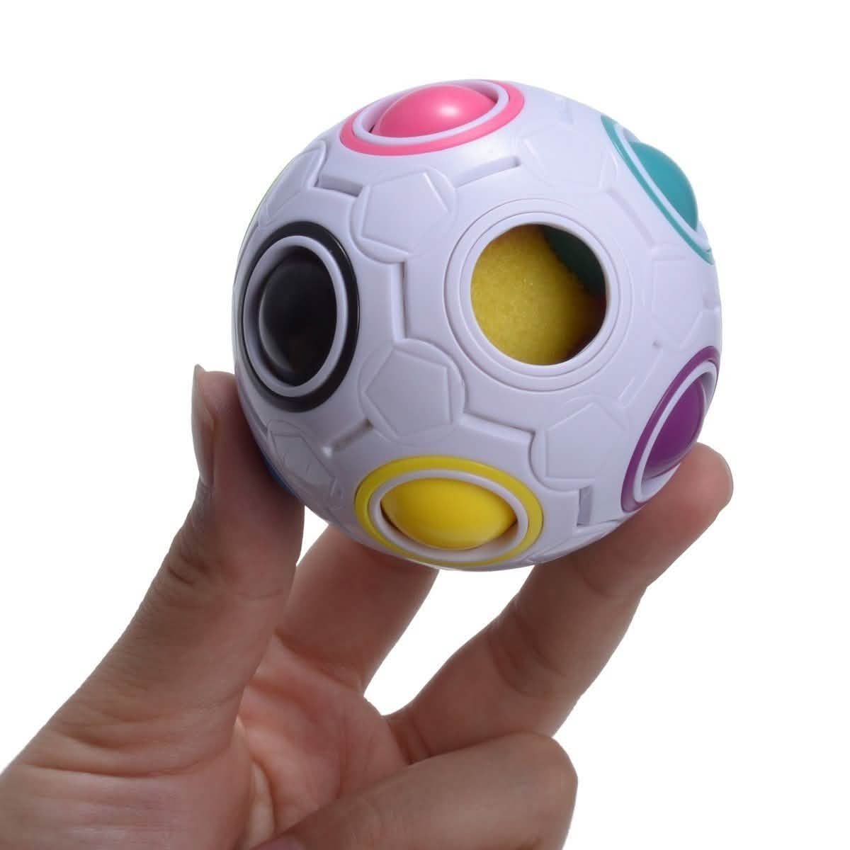 4-Pack: Magic Rainbow Ball Brain Teaser Puzzle Toy Toys & Games - DailySale