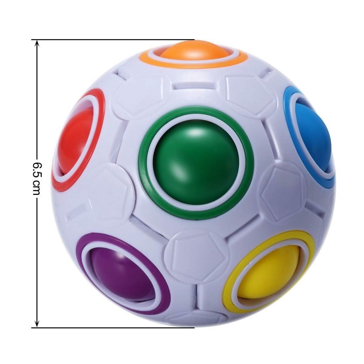 4-Pack: Magic Rainbow Ball Brain Teaser Puzzle Toy Toys & Games - DailySale