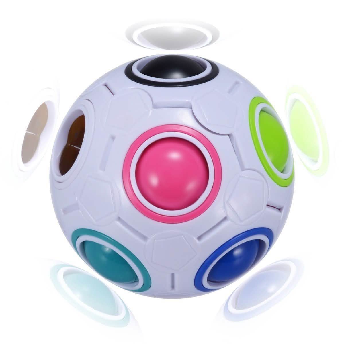 4-Pack: Magic Rainbow Ball Brain Teaser Puzzle Toy Toys & Games - DailySale