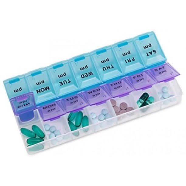 4-Pack: MEDca Weekly Pill Organizer, Twice-a-Day Wellness - DailySale