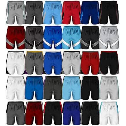 4-Pack: Men's Active Moisture-Wicking Mesh Performance Shorts Men's Bottoms - DailySale