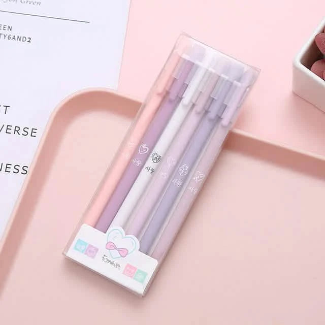 4-Pack: Morandi Color Gel Pen Kawaii Office School Student Stationery Supplies Arts & Crafts - DailySale