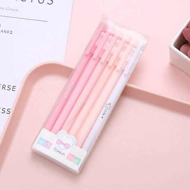 4-Pack: Morandi Color Gel Pen Kawaii Office School Student Stationery Supplies Arts & Crafts - DailySale