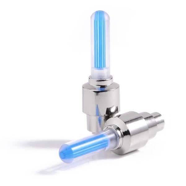 4-Pack: Motion Activated LED Tire Valve Stem Lights - Assorted Colors Auto Accessories Blue - DailySale