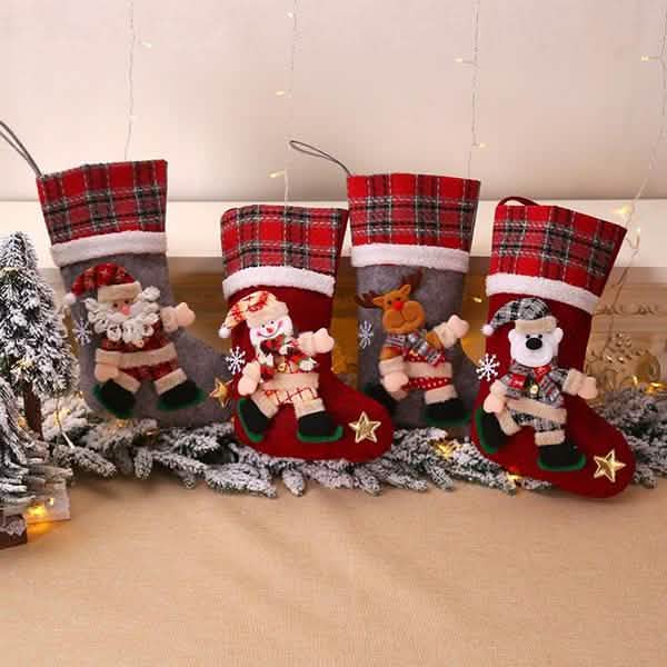 4-Pack: New Style Creative Doll Christmas Socks Holiday Decor & Apparel - DailySale