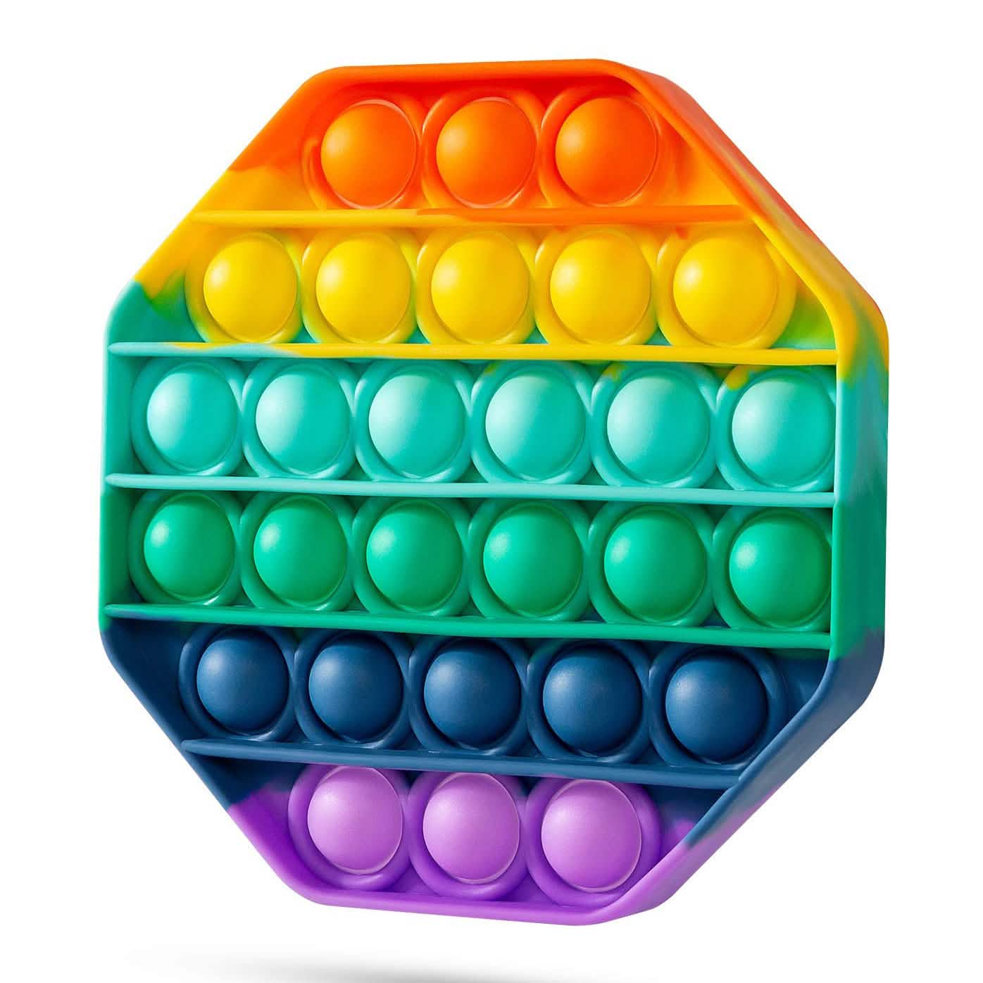 4-Pack: Rainbow Pop-It Bubble Popper Toys & Games - DailySale