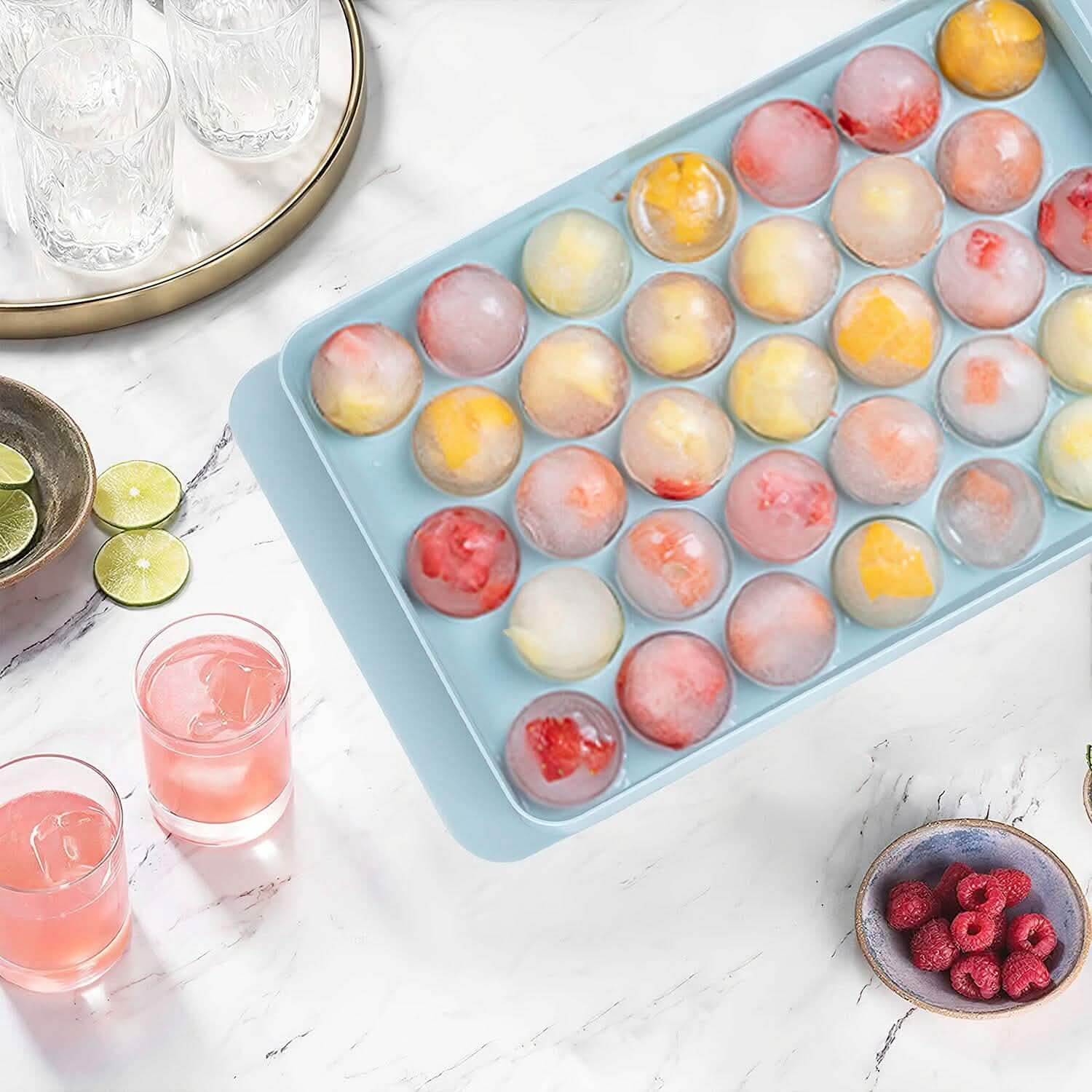4-Pack: Small Ice Cube Maker Mold with Lid Bin Kitchen Tools & Gadgets - DailySale