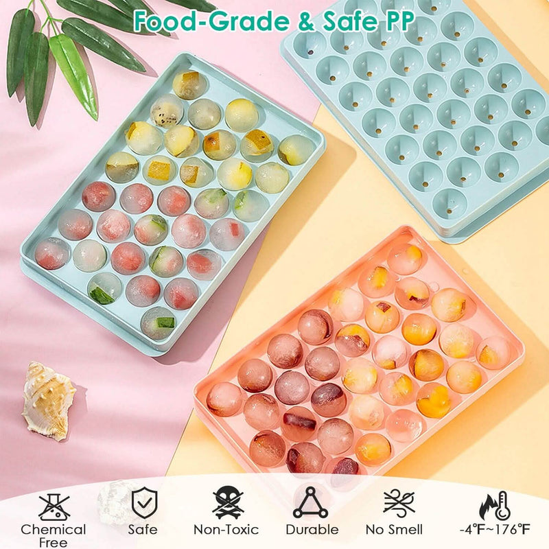 4-Pack: Small Ice Cube Maker Mold with Lid Bin Kitchen Tools & Gadgets - DailySale