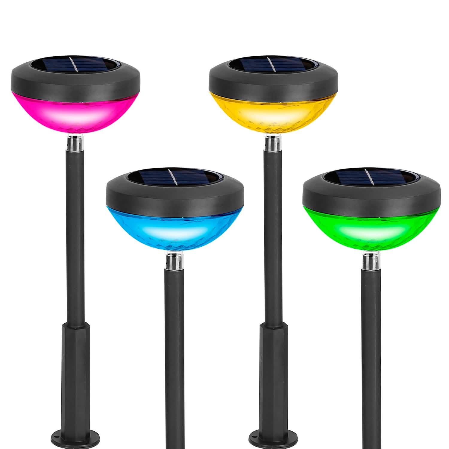 4-Pack: Solar Pathway Color Changing Garden Light Garden & Patio - DailySale