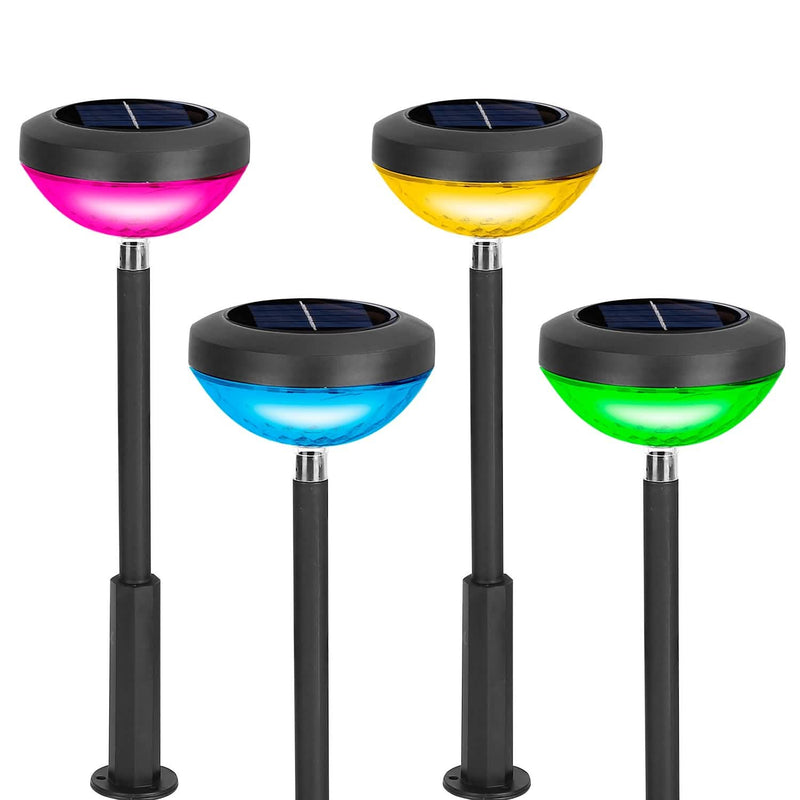 4-Pack: Solar Pathway Color Changing Garden Light Garden & Patio - DailySale