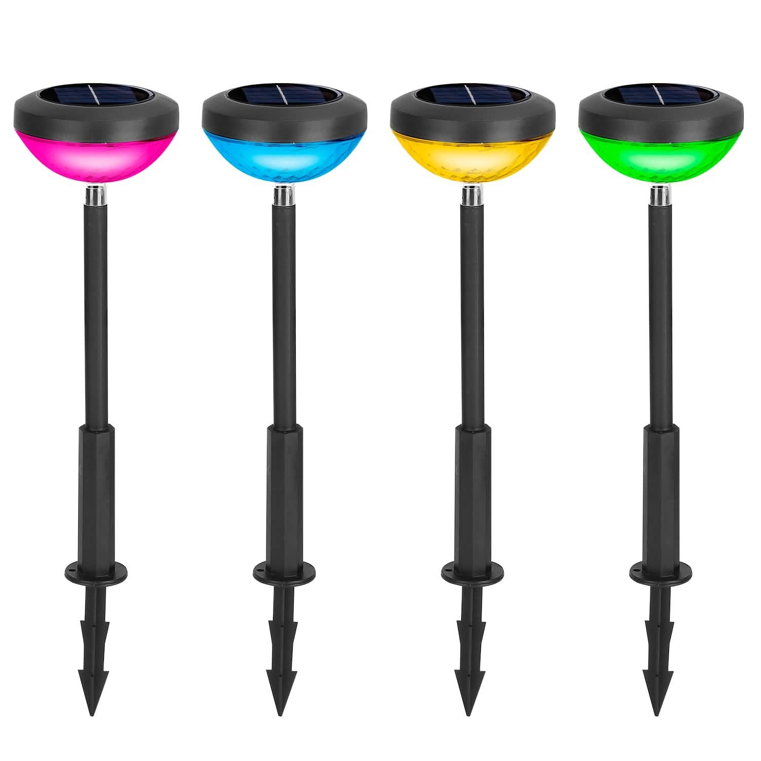 4-Pack: Solar Pathway Color Changing Garden Light Garden & Patio - DailySale