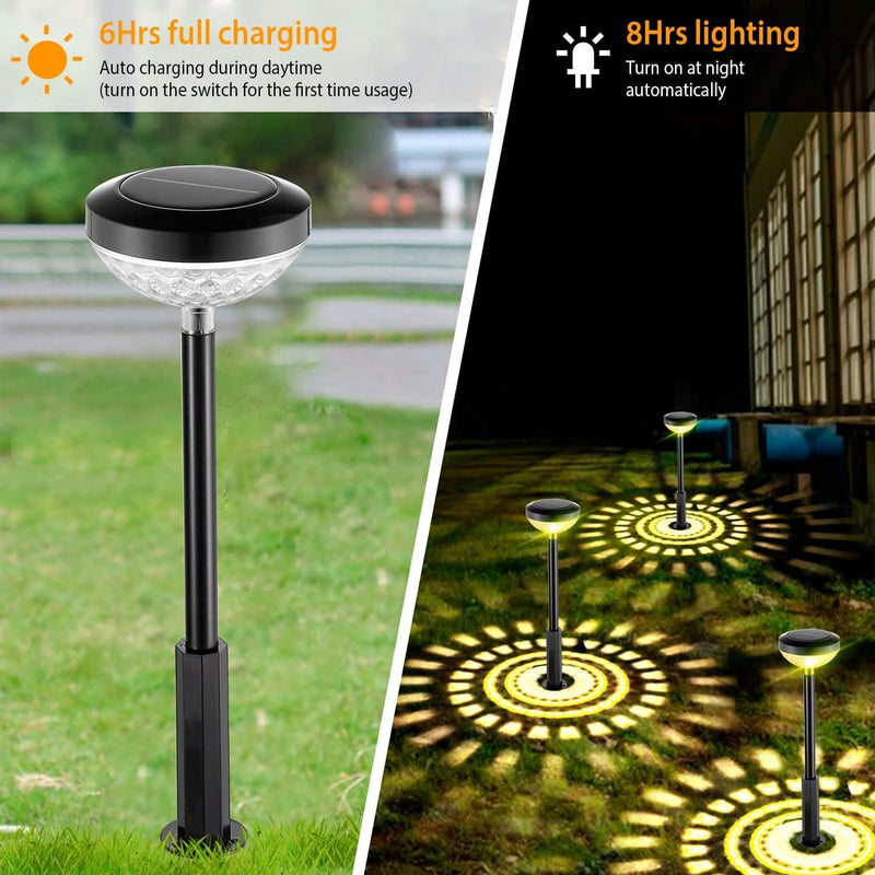 4-Pack: Solar Pathway Color Changing Garden Light Garden & Patio - DailySale