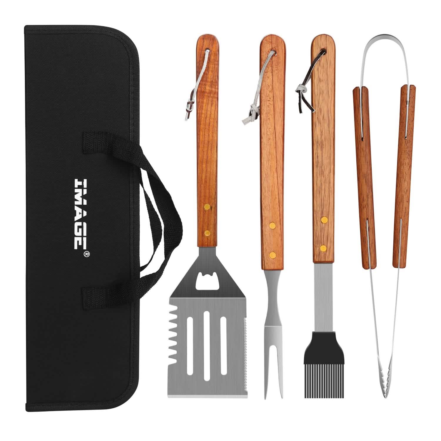 4-Pack: Stainless Steel BBQ Grill Tool Set Kitchen Tools & Gadgets - DailySale