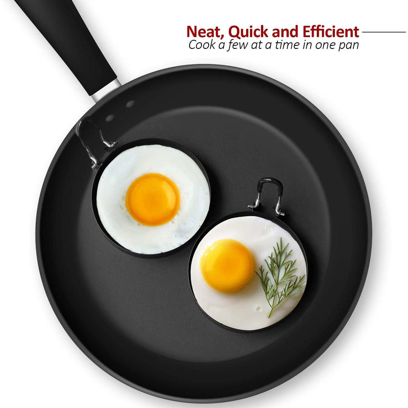 4-Pack: Stainless Steel Egg Cooking Ring Kitchen Tools & Gadgets - DailySale