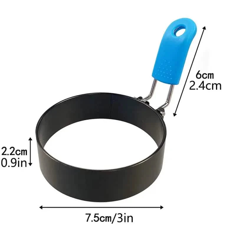 4-Pack: Stainless Steel Egg Non-Stick Omelet Ring Kitchen Tools & Gadgets - DailySale