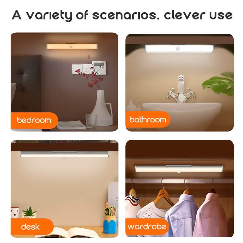 4-Pack: Stick Anywhere LED Motion Sensor Light Indoor Lighting - DailySale