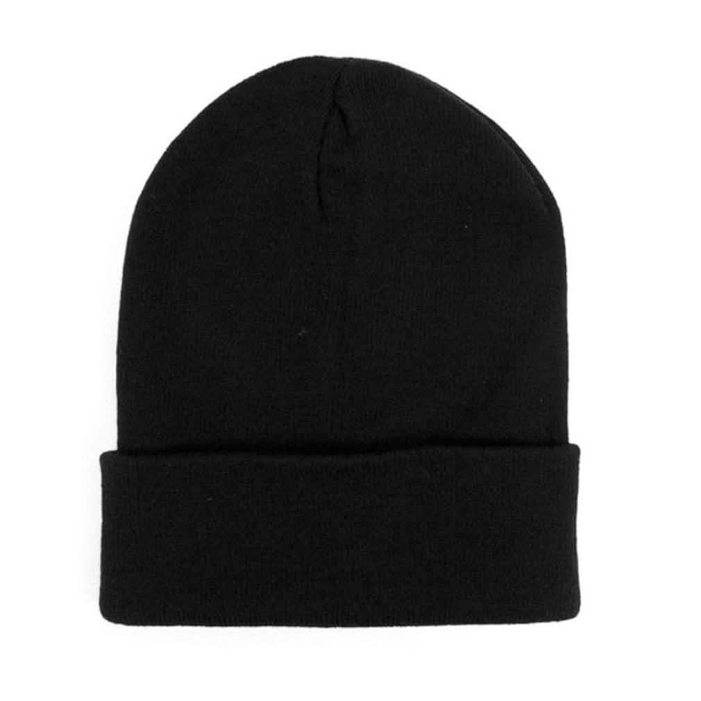 4-Pack: Thermal Windproof Winter Black Beanie Hat Women's Apparel - DailySale