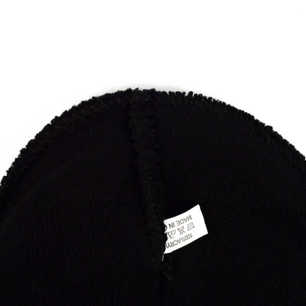 4-Pack: Thermal Windproof Winter Black Beanie Hat Women's Apparel - DailySale