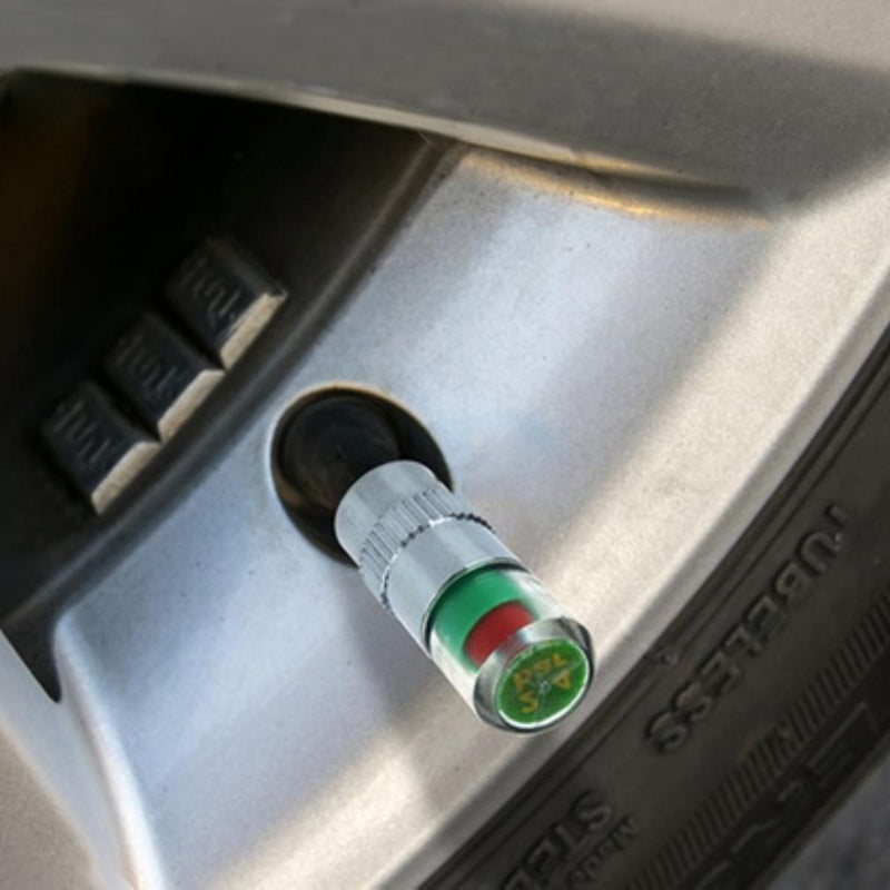 4-Pack: Tire Valve Stem Caps Pressure Monitor Auto Accessories - DailySale