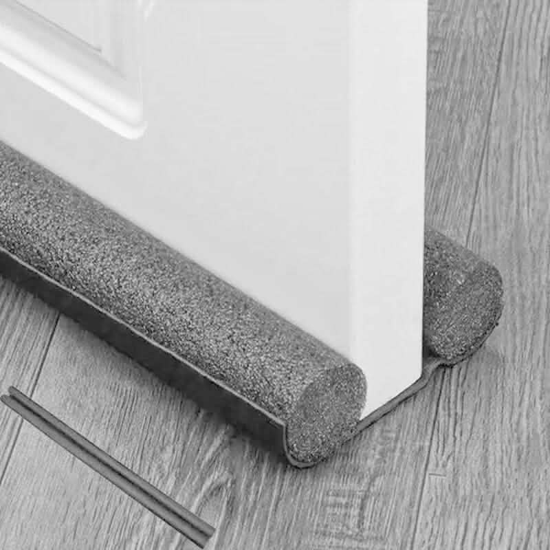 Under Door Draft Blocker in gray